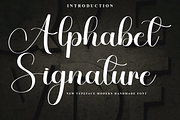 01 Alphabet Signature, a Handwritten Font by InermediaSTUDIO (Thumbnail 1 of 8)