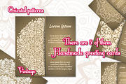 Vintage greeting cards with mandala, a Card Template by BEZIL-ART (Thumbnail 2 of 7)
