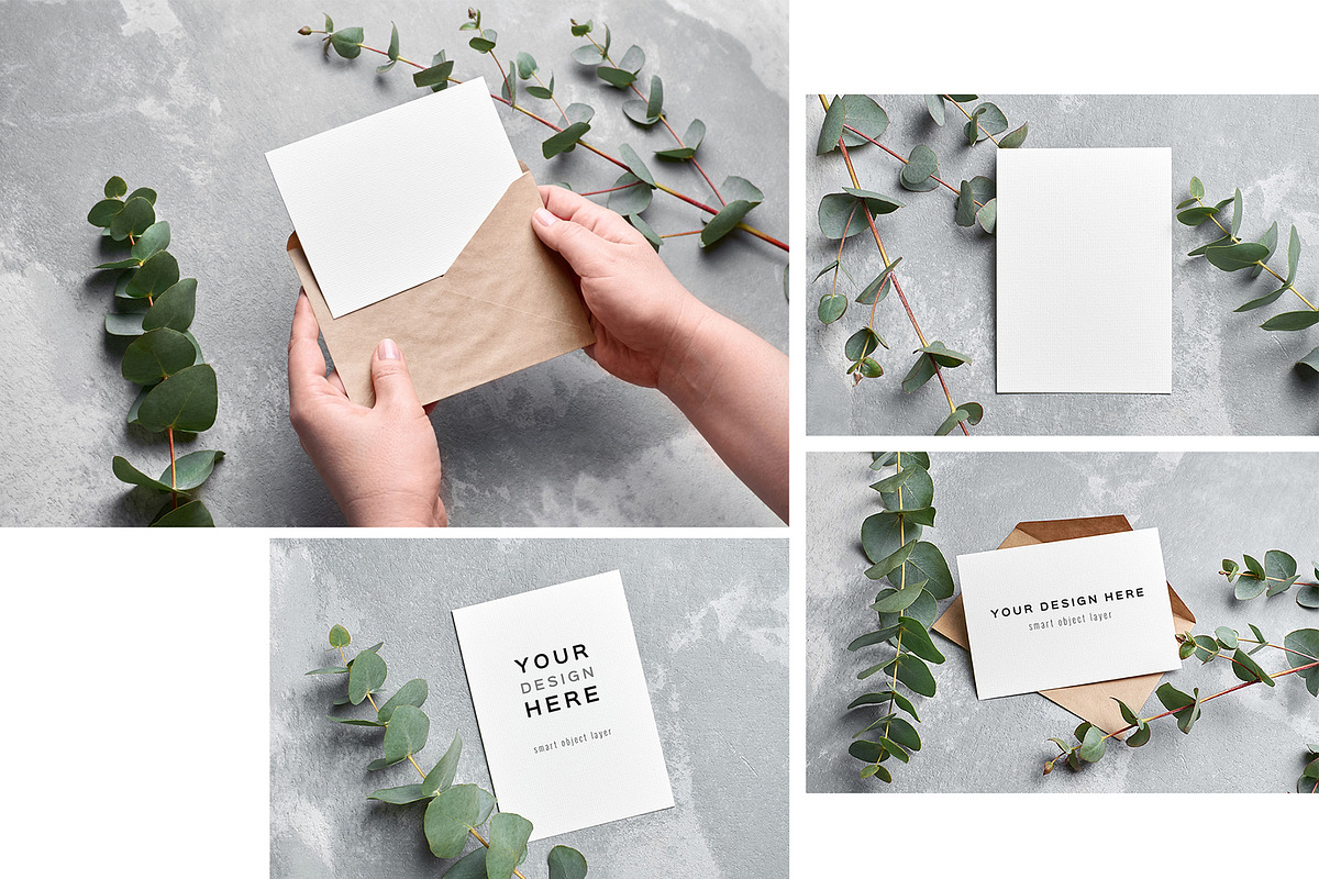 Cards Mockup Bundle JPG + PSD, a Product Mockup by nika-vera