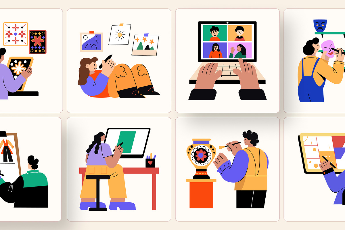 Animated Creative Illustrations, a Decorative Illustration by Brickclay (Photo 2 of 5)
