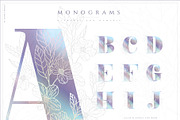 NACRE Monograms & Floral Set, an Object Graphic by Euonia Meraki (Thumbnail 3 of 12)