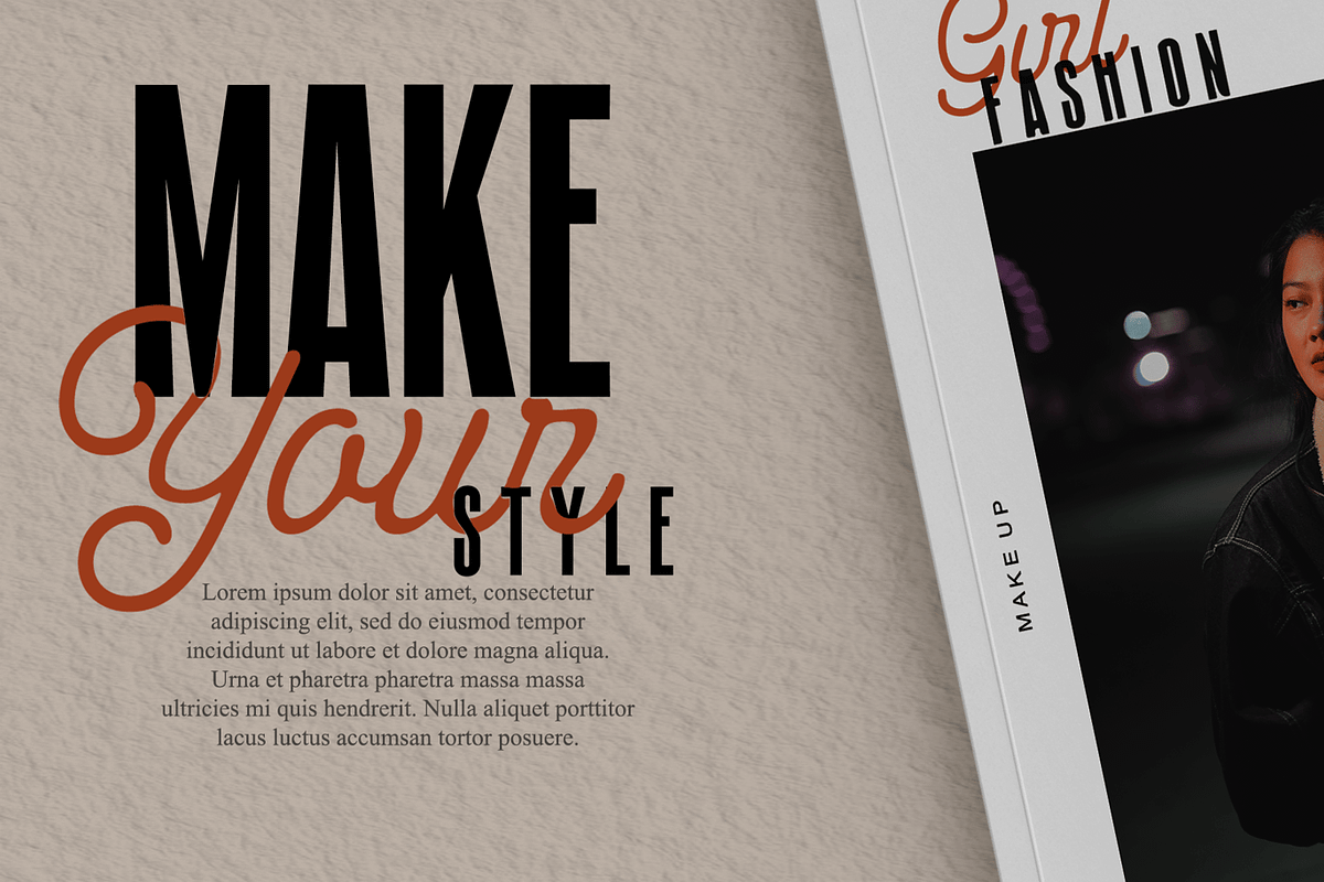 Modern Brush - Script And Sans Font, a Script Font by Luna Shop (Photo 6 of 7)