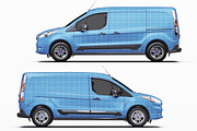 LWB Compact Cargo Van Mockup Set, a Product Mockup by Halal Graphic Studio (Thumbnail 9 of 14)