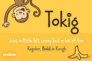 Tokig Px font  family, a Script Font by Letradora (Thumbnail 1 of 6)