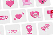 Valentine Love 3D Icon, an Environmental 3D Model by Lumina_ui_ux202 (Thumbnail 6 of 6)