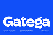 Gatega - Modern Inktrap Sans Family