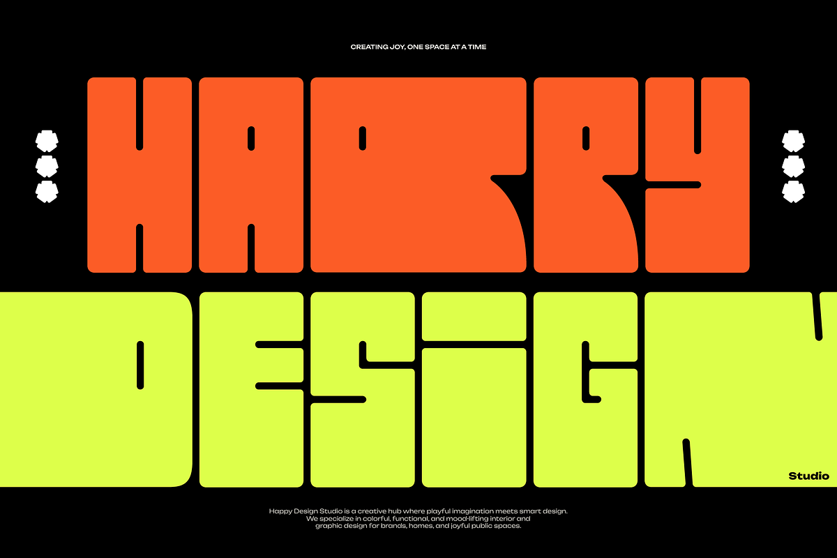 Mega Buns | Ultra Chunky Sans, a Sans Serif Font by Denustudios (Photo 4 of 13)