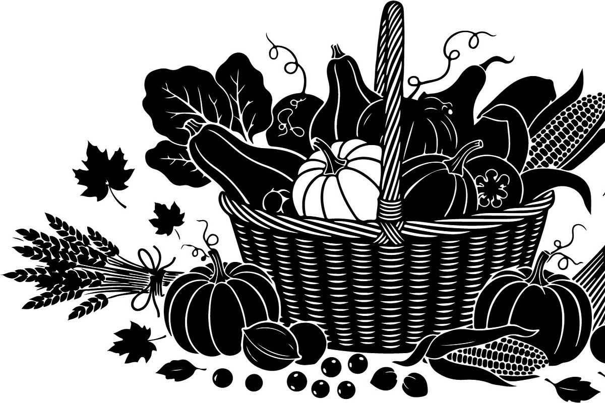 Thanksgiving Harvest Silhouette, an Illustration by Creativeshirt (Photo 22 of 51)