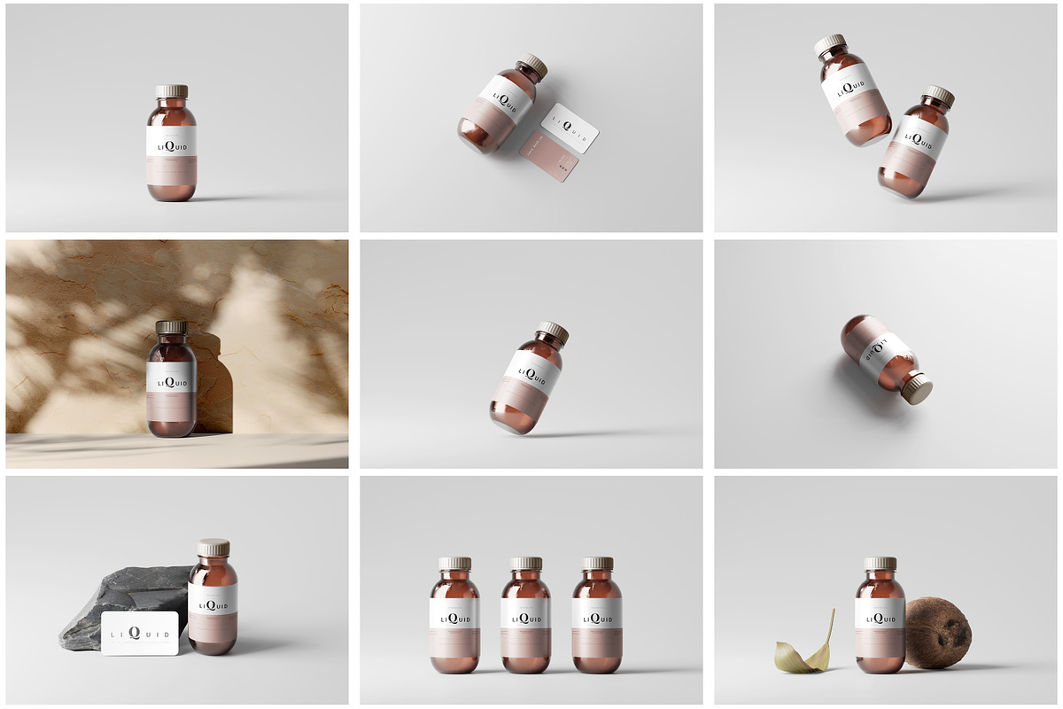 The Ultimate Bottle Mockup Bundle, a Cups & Container Mockup by pmvch (Photo 4 of 85)