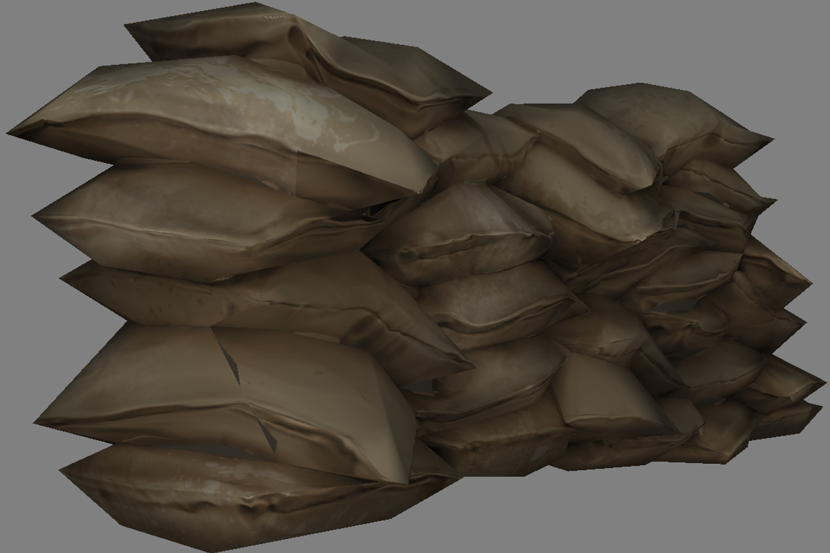 Sandbags, an Object 3D Model by 2dawngames (Photo 3 of 3)