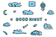 Good night collection, an Animal Illustration by Monstreh (Thumbnail 1 of 5)