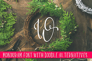 13 Font Pack - Monogram Font Bundle