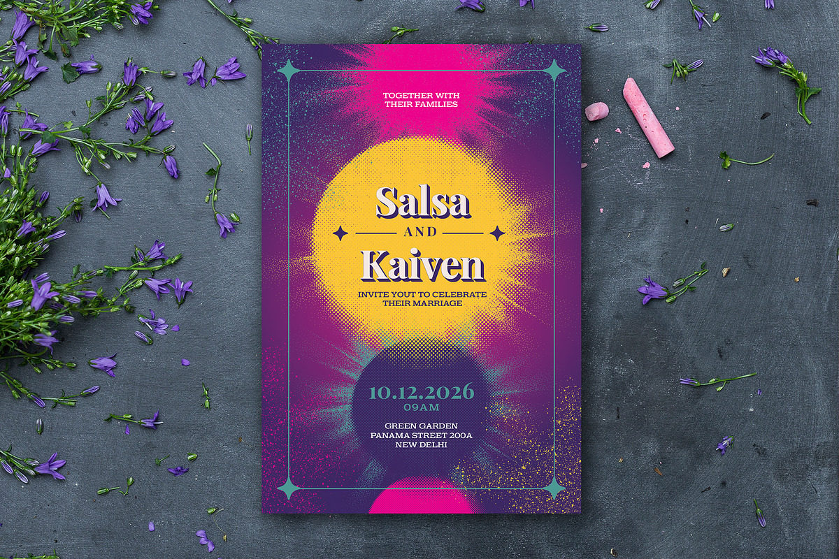 Indian Wedding Invitation, an Invitation Template by Aarley Kaiven (Photo 2 of 2)
