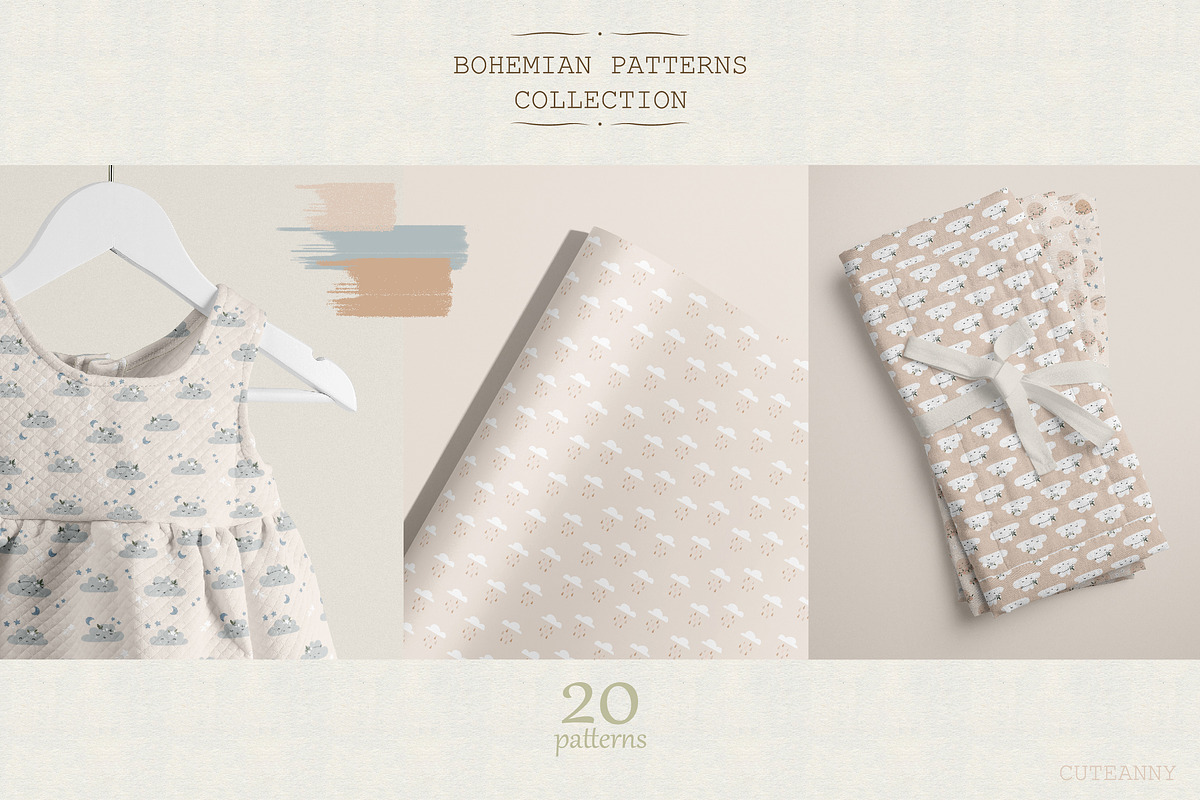 Bohemian Patterns Collection, a Pattern Graphic by Cuteanny Design (Photo 2 of 8)
