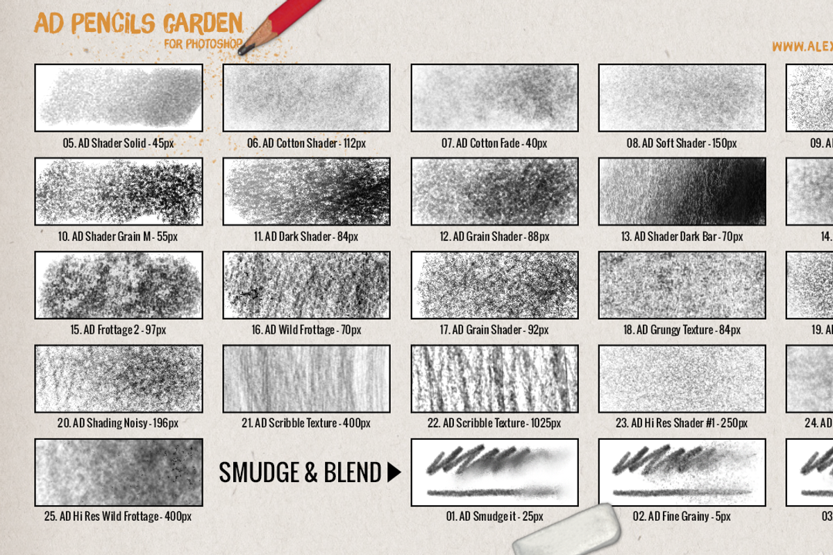 AD Pencils Garden, a Brush Add-On by Alex Dukal (Photo 5 of 8)