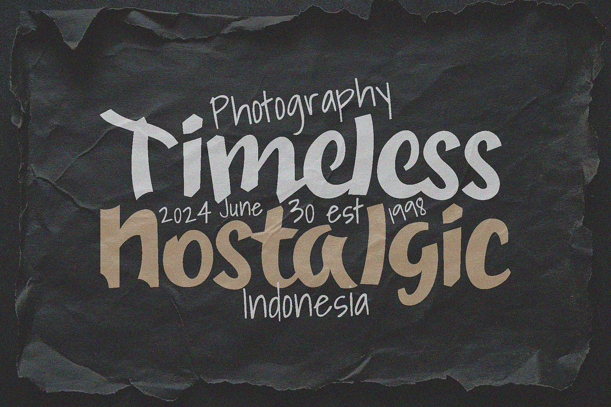Weoqios Vintage Font, a Handwritten Font by Erifqizefont (Photo 8 of 11)