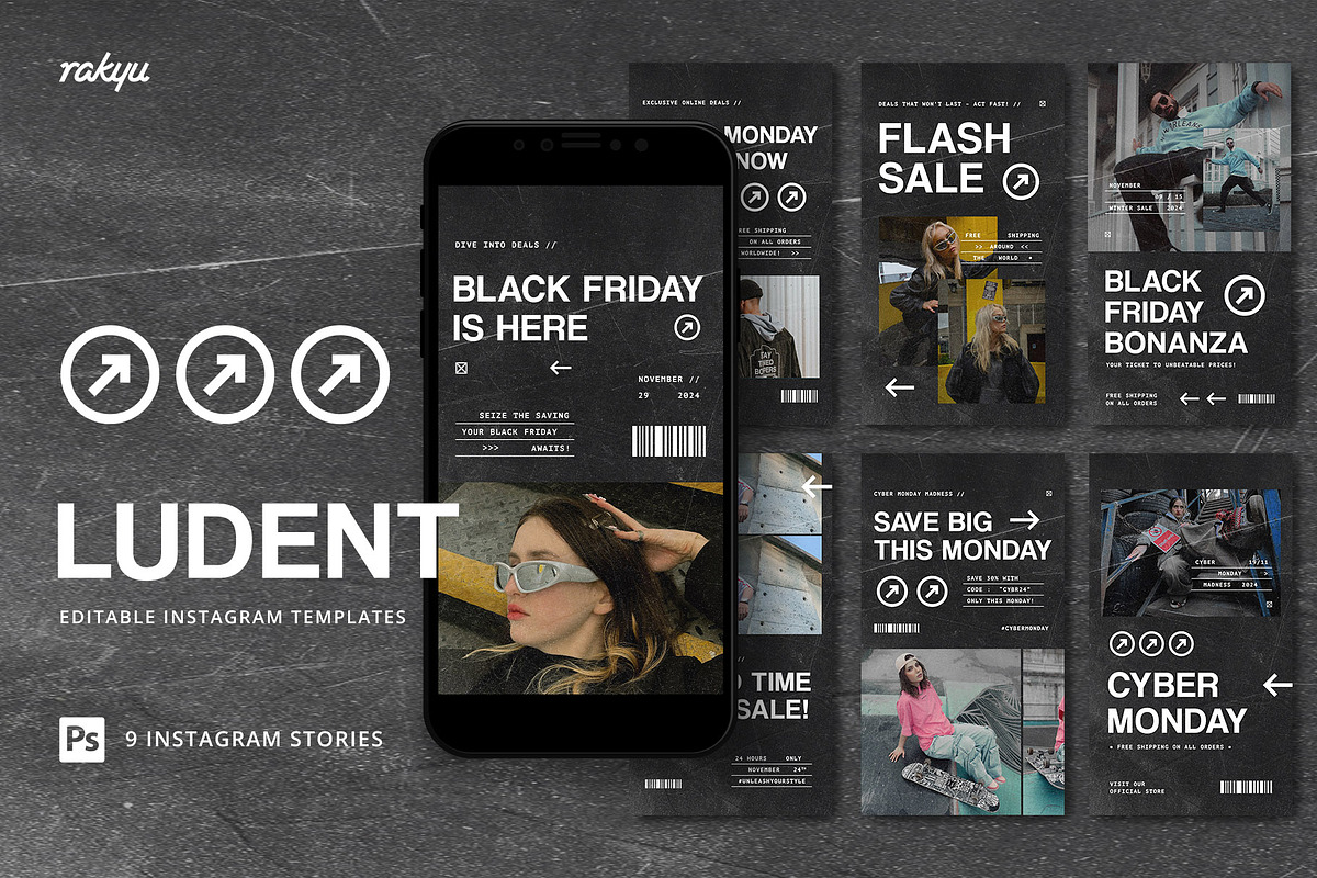 Ludent - Instagram Templates, a Social Media Template by Rakyu (Photo 1 of 4)