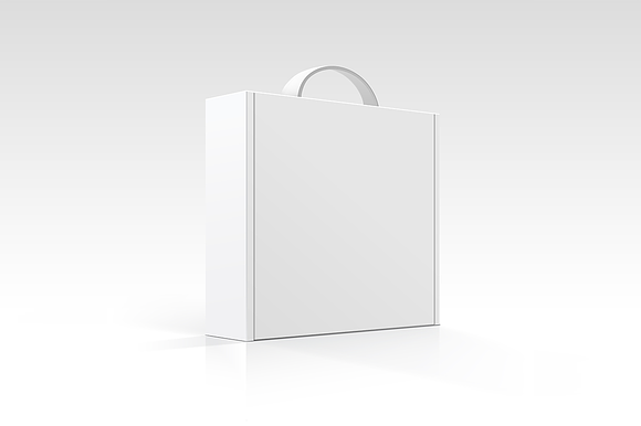 Vector Blank Box With Handle