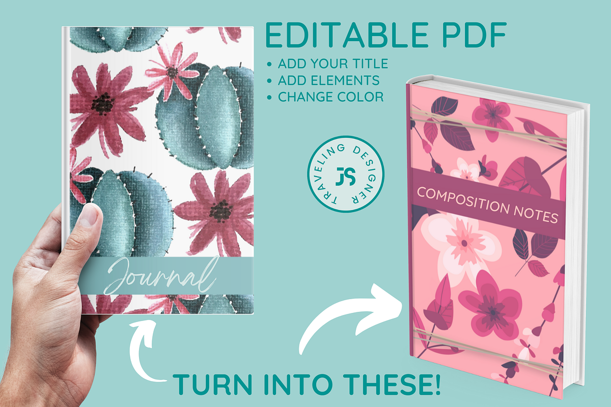 NOTEBOOK PAGES WITH COVER TEMPLATE
