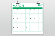 2027 12x12 COLOR Calendar Template, a Stationery Template by Running With Foxes (Thumbnail 3 of 6)