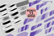 PROCREATE CARTOON PORTRAIT TOOLKIT, a Brush Add-On by AlexandraArt (Thumbnail 9 of 9)