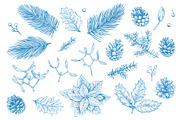 Christmas patterns and elements, a Seasonal Illustration by Robusta (Thumbnail 8 of 9)