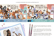 Pet Illustrations Patterns & Borders, a Graphic by Pretty Little Lines (Thumbnail 2 of 29)