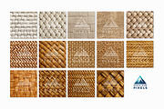 14 Basket Weave Texture Backgrounds, a Pattern Graphic by NorthWindPixels (Thumbnail 2 of 4)