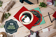 Xmas-Holidays letter mockup-PSD, a Mockup by JAY MID IMAGE (Thumbnail 1 of 3)