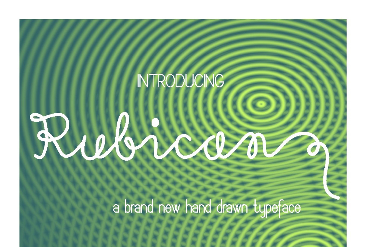 Rubican Font preview 4