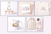 Easter Watercolor Clipart Collection, an Illustration by Print Haven (Thumbnail 3 of 6)