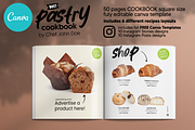 Canva Square Pastry Recipes Cookbook, a Magazine Template by DeLaGranSiete (Thumbnail 7 of 12)