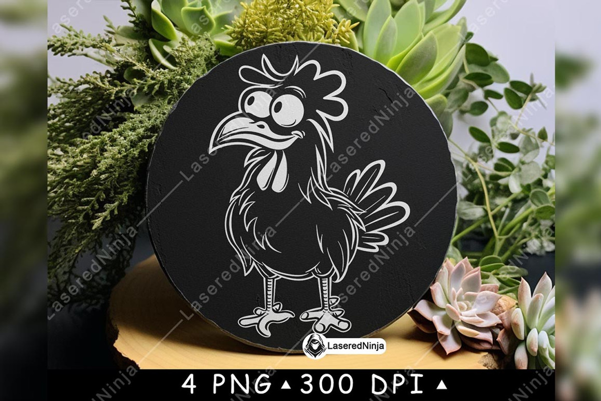 Cute Rooster Chicken Farmyard Animal, a Background Graphic by LaseredNinja (Photo 3 of 7)