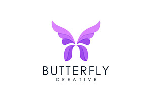 Modern Butterfly Logo Illustration