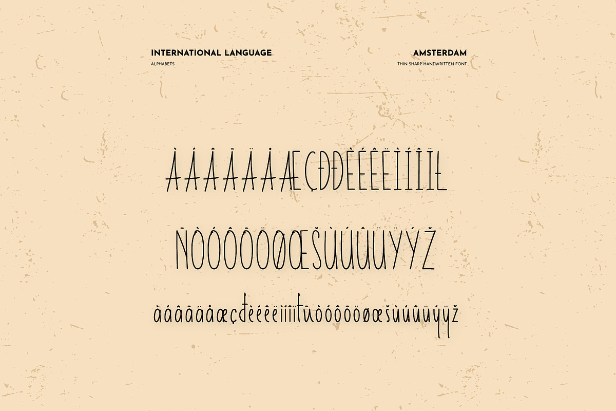 Amsterdam Display Handwritten, a Serif Font by infernostudio3 (Photo 7 of 7)