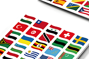Wavy Flags (232 AI SVG PDF PNG), a Solid Icon by alpercakici (Thumbnail 5 of 5)