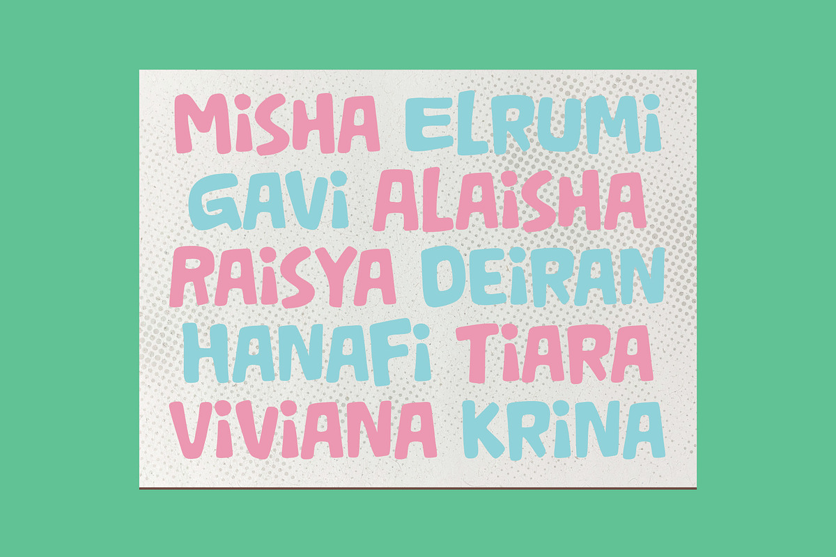 Bouncy Bites – Playful Font, a Sans Serif Font by Salamahtype (Photo 4 of 8)