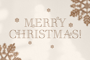 Cholas Modern Christmas Font Display, a Serif Font by Cloverons (Thumbnail 4 of 10)