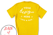 Back Of T-Shirt BC3001 Mockup Bundle, a Shirt Mockup by lock and page (Thumbnail 45 of 88)