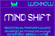 Mind Shift font, a Font by weknow (Thumbnail 1 of 8)