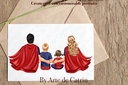 Super Family Clipart, Hero Clipart, a Person Illustration by ArtedeCatrin (Thumbnail 6 of 12)
