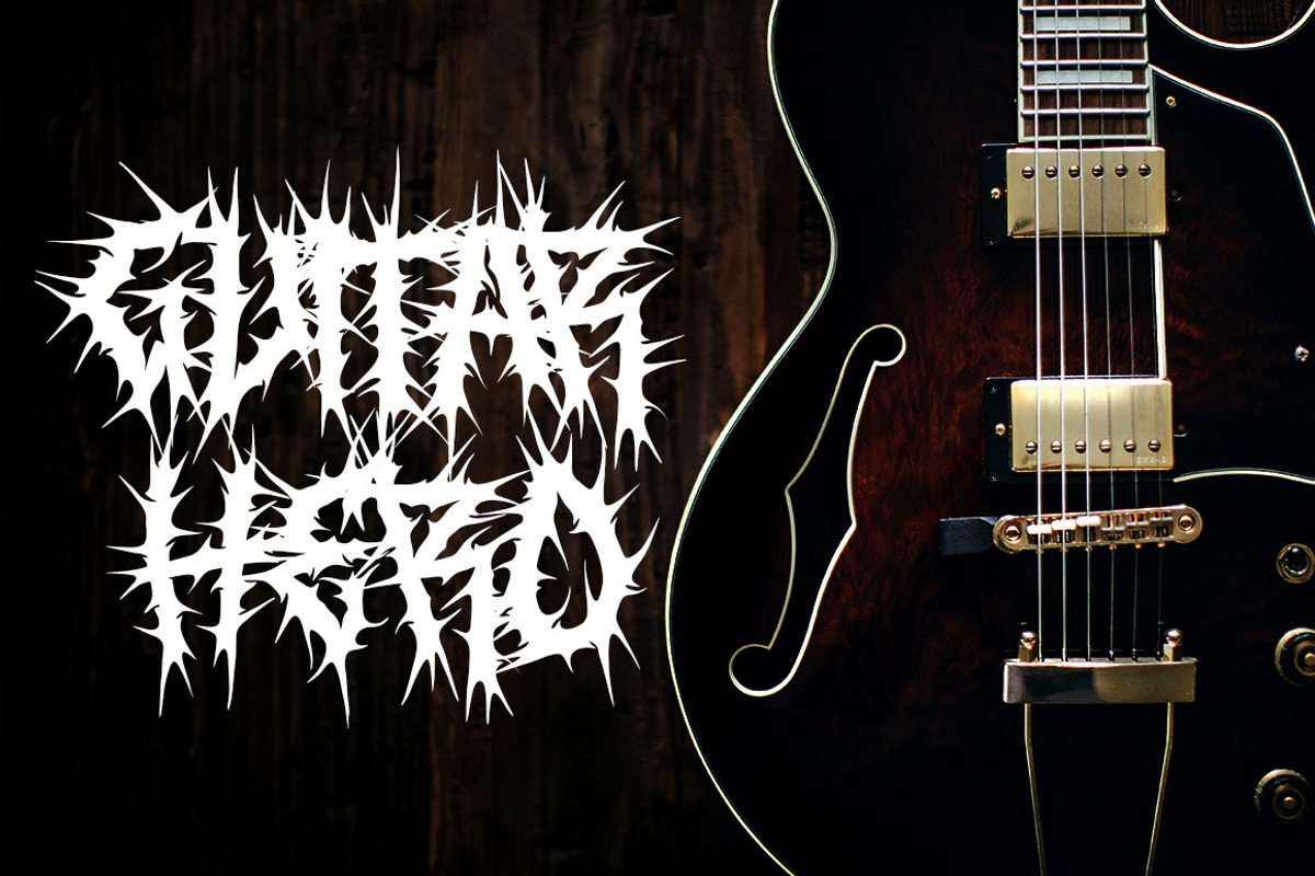 ROSE THORNS - Death Metal Band Font, a Blackletter Font by PutraCetol Studio (Photo 8 of 11)