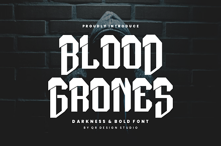 Blood Grones Font, a Blackletter Font by QR Design Studio