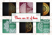 Vintage greeting cards with mandala, a Templates & Theme by BEZIL-ART (Thumbnail 4 of 8)