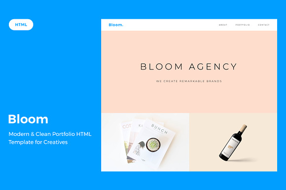 Bloom Portfolio HTML Template preview 5