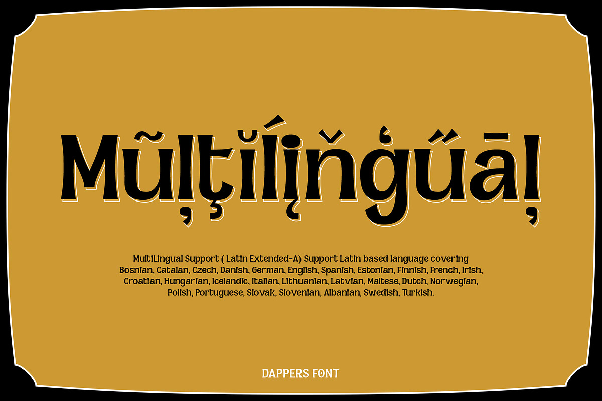 Dappers - a vintage display font, a Serif Font by Brainware Graphic (Photo 13 of 13)