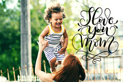 The Best Mom lettering quote bundle, an Illustration by HowJoyful  (Thumbnail 5 of 9)
