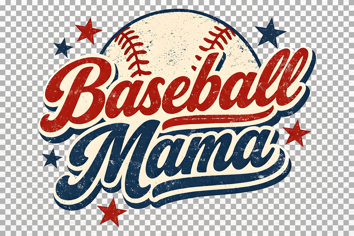 Retro Baseball Mama PNG Tshirt Sport, a Sport Illustration by SugarCloudStudioArt (Photo 6 of 6)