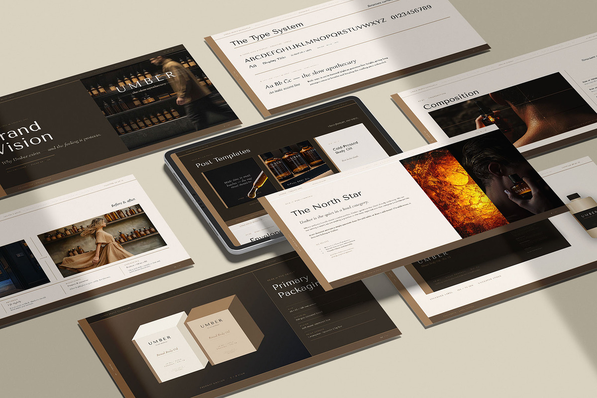 UMBER / Brand Guidelines Template, a Presentation Template by Leleka.Store (Photo 7 of 20)
