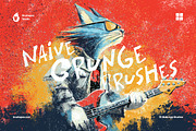 Naive Grunge Multi-App Brushes, a Brush Add-On by brushapes.com (Thumbnail 1 of 11)